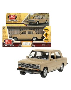 Машинка металлическая «ВАЗ-2101», ретро - модель «Копейка», открываются двери, багажник, инерция, 12 см, бежевый Технопарк