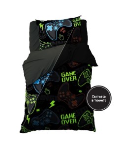 Постельное бельё 1.5-спальное «» Game over, бязь Этель