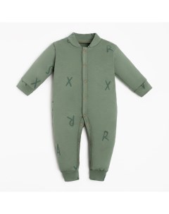 Комбинезон «NY», рост 80-86 см, цвет хаки Крошка я