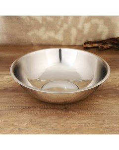 Миска 6.5 л, d=34 см, толщина 0.4 мм, нержавеющая сталь Катунь