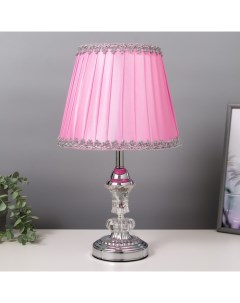 Лампа настольная Е27 220 В «Розовая пастила» низ с подсветкой 42×25×25 см Risalux