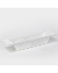Полка на ванну Toys, 57-89 см, цвет снежно-белый Berossi