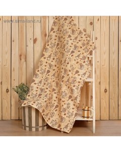 Полотенце для бани «Банька» 80×150 см, хлопок вафельное полотно Этель