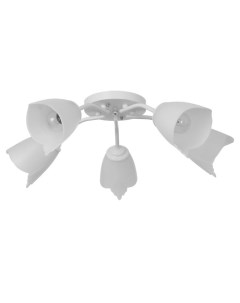 Люстра «Оникс» 5×15 Вт E27, белый, 52×52×15 см Bayerlux