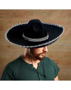 Карнавальная шляпа «Сомбреро», чёрная Страна карнавалия
