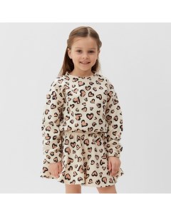 Костюм детский (свитшот и юбка) Leo love, размер 38 (146-152 см) Kaftan