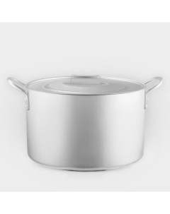 Котёл, 30 л, металлическая крышка, алюминий Белая калитва