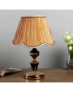 Лампа настольная «Аманда» 1×40 Вт Е27 220 В золото-черный 25×25×39 см Risalux