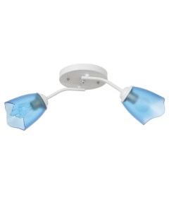 Люстра «Оникс» 2×15 Вт E27, белый-синий, 50×15×15 см Bayerlux