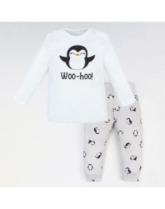 Комплект: джемпер и брюки «. Пингвин», рост 74-80 см Крошка я