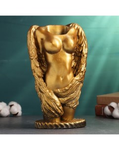 Ваза «Ангел», 26×16 см, гипс, золотистая Хорошие сувениры
