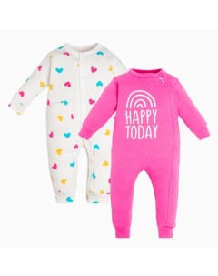 Комбинезоны детские «Love»-2 шт., рост 80-86 см Крошка я