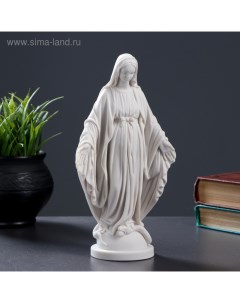 Фигурка «Дева Мария», 23×12 см, белая, мраморная крошка Сувениры из мраморной крошки