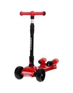 Самокат складной, колёса световые PU 130/50 мм, ABEC 7, красный Graffiti