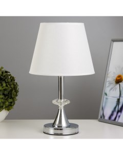 Лампа настольная «Алора» 1×40 Вт Е27 хром 21×21×36 см Risalux