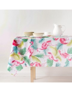 Скатерть «Фламинго», 150×250 см, 100% п/э Доляна