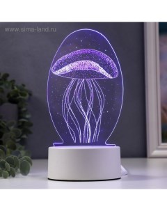 Светильник «Медуза» LED RGB от сети 9.5×10×21.5 см Risalux