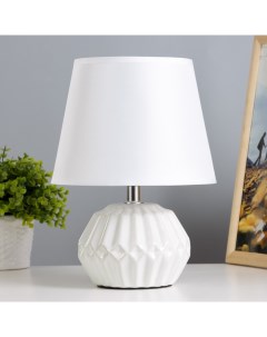 Лампа настольная «Фавия» 1×40 Вт Е14 белый 20×20×28 см Risalux