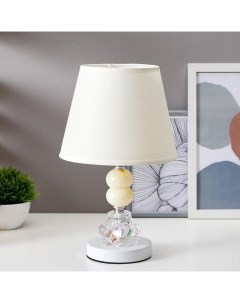 Лампа настольная с подсветкой «Лакрима» 1×40 Вт Е27 белый 21×21×36 см Risalux