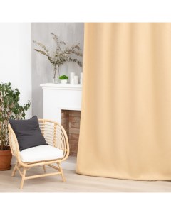 Штора портьерная «. Структурная», 145×265 см, бежевая Этель