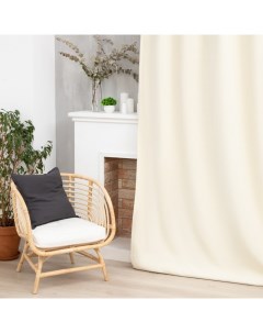 Штора портьерная «. Структурная», 130×300 см, молочная Этель