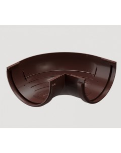 Угловой элемент водосточного желоба STANDARD, 120 мм, 90˚, цвет коричневый Docke