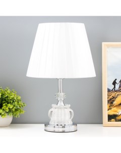 Настольная лампа с подсветкой 16886/1 Е27 40 Вт хром 25×25×44 см Risalux