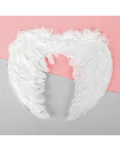 Крылья ангела, на резинке, белые Страна карнавалия