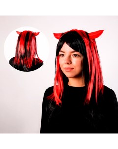 Карнавальный парик «Чертовка», 3 цвета, 130 г Страна карнавалия