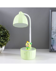 Лампа настольная «Мини лягушенок» LED 3 режима 6.4 Вт USB салатовый 10×10×37.5 см Risalux