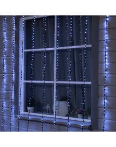 Гирлянда «Водопад» 2×3 м, IP44, УМС, тёмная нить, 800 LED, свечение белое, 8 режимов, 220 В Luazon lighting