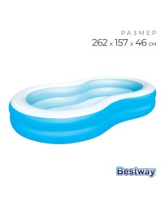 Бассейн надувной «Большая лагуна», 262×157×46 см, от 3 лет, 54117 Bestway