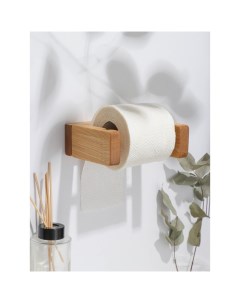 Держатель для туалетной бумаги, 15×5×12 см, дерево берёза Adelica