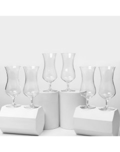 Набор бокалов для коктейлей UNIVERSAL, 530 мл, 6 шт., хрустальное стекло, прозрачный Rona