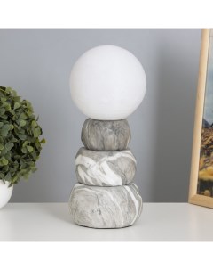 Лампа настольная «Амани» 1×40 Вт Е14 серый 11.5×11.5×28 см Risalux