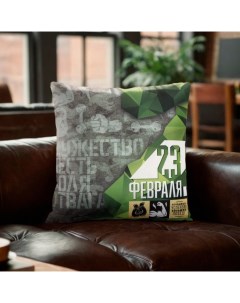 Подушка декоративная «. Огромных успехов», 40×40 см, велюр Этель