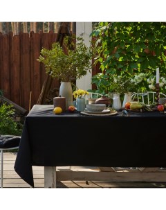 Скатерть «» Home, 146×220 см, чёрная, 100% хлопок, саржа 190 г/м² Этель