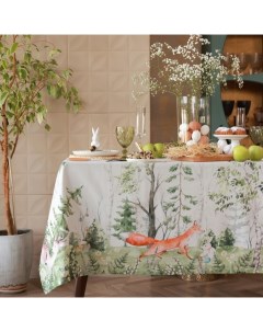 Набор кухонный «. Лесная сказка»: скатерть 148×183 ±2 см с ГМВО, салфетка 40×40 см - 8 шт. Этель