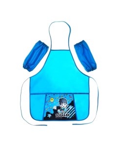 Фартук для труда + нарукавники Hatber «Влад », 535×445 мм, с карманом, голубой, NFn_35114 А4