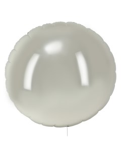 Воздушный шар фольгированный 68" «Круг гигант», серебряный Страна карнавалия