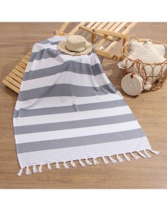 Полотенце пляжное Пештемаль, цв. серый, 100*180 см, 100% хлопок, 180гр/м2 Lovelife