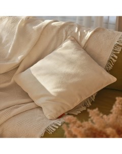 Чехол на подушку SL Home Organic, 45×45 см, белый Sima-land home