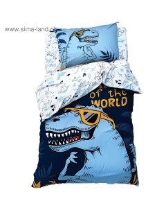 Постельное бельё 1.5-спальное «» T-Rex king, бязь Этель