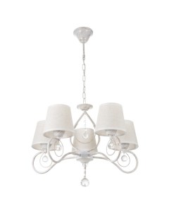 Люстра «Виржини», 5×40 Вт, E14, белый/золото, 56×56×80 см Bayerlux