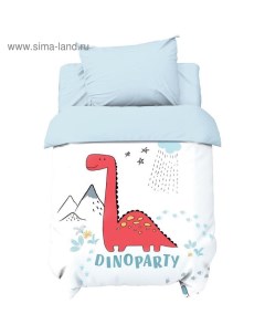 Постельное бельё ясельное «» Dinoparty, бязь Крошка я
