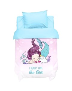 Постельное бельё ясельное «» Really mermaid, бязь Крошка я