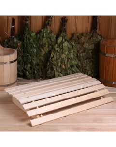 Подголовник для бани и сауны, 60×35.5×9 см, липа, «» Добропаровъ