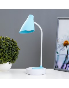 Настольная лампа сенсорная «Вилси» LED 4 Вт USB АКБ бело-синий 13×11.5×44 см Risalux