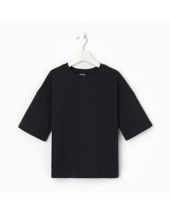 Футболка детская Basic line kids, графитовая, рост 152 см Minaku