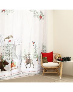 Шторы «. Новогоднее чудо», 145×260 см, 2 шт., 140 г/м² Этель